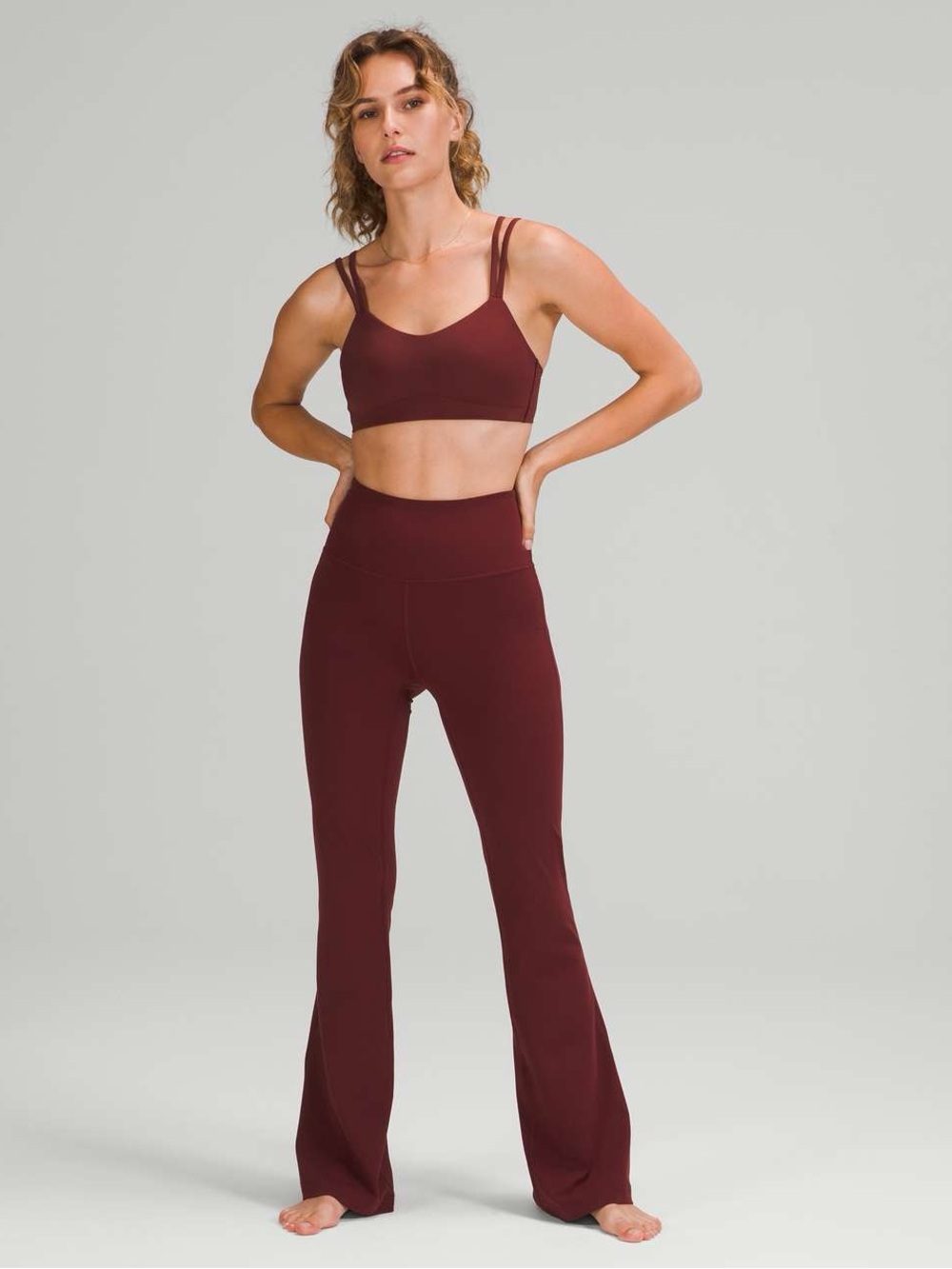 Lululemon Groove Super-High-Rise Flared Pant Nulu | Red Merlot